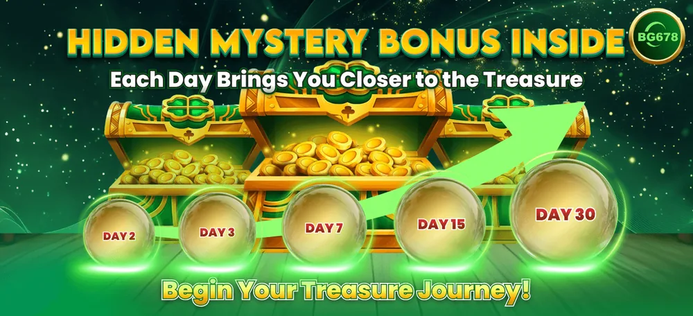 BG678 Game bonuses hidden mystery reward promotional banner